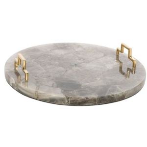 Single Piece New Classic Handmade Resin Serving <b>Tray</b> for Flat Restaurants & Hotels <b>Dinner</b> Services Elegant Design - Product Image 1