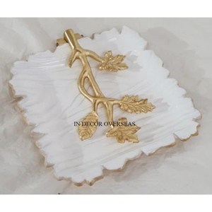 Noir et or couleur le plus fantaisie Unique Designer luxueux qualité fait porte-serviettes Table pièce maîtresse accessoires de l'Inde - Product Image 5