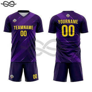 Maillot rayé de football en gros de haute qualité costumes pour hommes nom de l'équipe de football par sublimation imprimer votre conception - Product Image 3