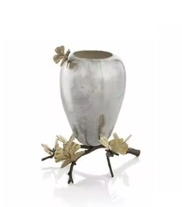 Venta al por mayor de estilo europeo de metal antiguo jarrón sala de estar comedor pieza de arte de alta calidad floreros decorativos - Product Image 6