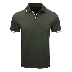 2025 cuello de ajuste transpirable suave verano deportes al aire libre alta calidad hecho personalizado bordado Logo Polo camiseta 2025 - Product Image 6