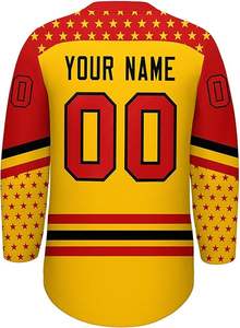 Uniforme de hockey sobre hielo de ajuste personalizado, camisetas y pantalones ligeros sublimados para equipos, hombres, mujeres y jóvenes, proveedor deportivo OEM - Product Image 3