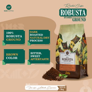 OEM ODM productor de café vietnamita de la granja a la taza tostado Robusta Arábica mezcla de granos de café - Product Image 2