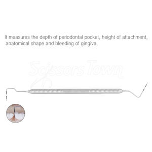 Sonda Dental de Acero Inoxidable de Alta Calidad, Herramienta de Diagnóstico de Doble Extremo para la Detección y Limpieza de Placa - Product Image 5