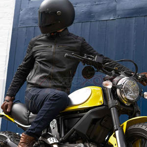 Poids léger 2023 Impression de logo personnalisé Meilleure conception Matériau en cuir Veste de course de moto de haute qualité - Product Image 3