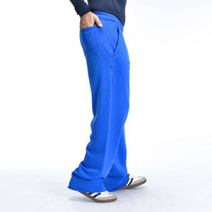 Large jambe droite évasée vierge surdimensionné 100% coton hommes Baggy poids lourd taille haute élastique Streetwear Jogging pantalon de survêtement - Product Image 6