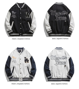 2025 personnalisé en gros OEM personnalisé mode chaîne broderie Patch varsité veste classique Bomber manteau pour hommes - Product Image 6