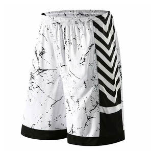 Prix de gros Shorts de basket-ball imprimés par transfert thermique à séchage rapide pour personnaliser votre propre logo de marque Shorts de basket-ball avec faible MOQ - Product Image 1