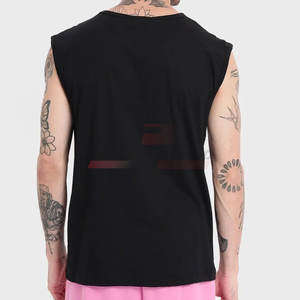 Último diseño, precio al por mayor, camiseta sin mangas para hombres hecha en el mejor material, camiseta sin mangas personalizada para hombres - Product Image 2