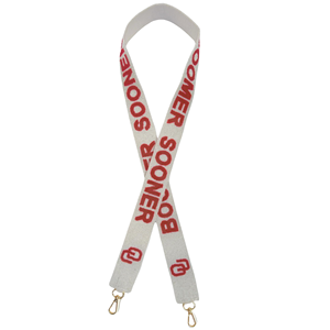 Cardinals Team Color Beaded Purse Strap - Red White Black Elastic Adjustable Handbag Strap Bulk Wholesale Cardinals Fan <b>Game</b> Day - Product Image 6