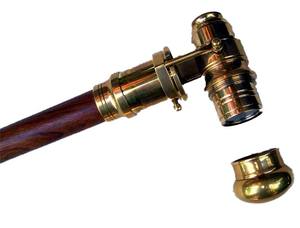 Telescopio de latón macizo de primera calidad coleccionable hecho a mano con palo de madera telescopio bastón para caminar para hombres/mujeres/personas mayores uso - Product Image 4