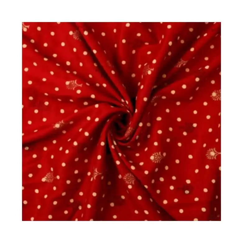 Di alta qualità nuovo più venduto 16mm tessuto stampato di cotone tessuto misto di seta per il vestito e sciarpa