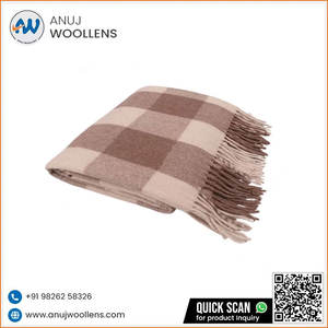 Couverture en laine douce de luxe de qualité supérieure Jacob par un fabricant indien à prix abordable - Product Image 3