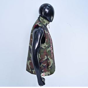 Chaleco Reversible sin mangas de invierno para hombre, chaleco acolchado suave transpirable con cuello levantado y bolsillo con cremallera para deportes al aire libre, cálido - Product Image 5