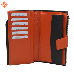 กระเป๋าสตางค์หนังใช้ได้ทั้งชายและหญิงดีไซน์ใหม่ทำจากโพลีเอสเตอร์ลายทางยาวบางเรียบง่ายปรับแต่งได้ตามต้องการ - Product Image 2