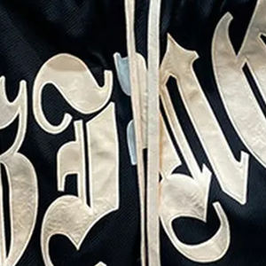 Pantalones cortos de malla para gimnasio de poliéster de talla grande para hombre, bordados personalizados, para baloncesto, correr, deporte, informales, transpirables, para pantalones cortos - Product Image 5