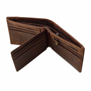Custom Logo Trifold Genuine Leather <b>Wallet</b> Low MOQ High-Quality Multi <b>Card</b> Business Wholesale Leather <b>Wallet</b> - Product Image 6