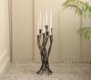 Modern Heritage Candle Stand agrega un encanto acogedor, elegante, cálido y acogedor a los espacios de dormitorio y comedor - Product Image 3