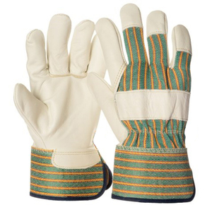 Meilleure vente à chaud Gants de travail de gréeur de sécurité en cuir de vachette à usage industriel Gants de travail canadiens à usage intensif pour la protection des mains - Product Image 1