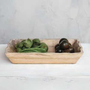 Long Artisanal Mango <b>Wood</b> <b>Bowl</b> Natural Decor Pedestal Decorative <b>Bowl</b> for Table 12" <b>Large</b> Fruit <b>Bowl</b> <b>Wood</b> - Product Image 3