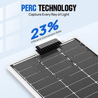 Panneaux Solaires 200 Watt Type N, 24 Volt 200 W Panneau Solaire 16BB , 24 V PV Module Chargeur pour Classe B Van RV Marine Cabin