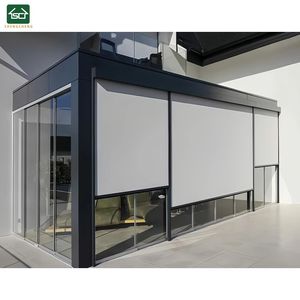 Protección <span class=keywords><strong>inteligente</strong></span> de privacidad Exterior Sunroom Persianas enrollables a prueba de viento Pantalla de cremallera de protección solar de alta <span class=keywords><strong>calidad</strong></span> - Product Image 1
