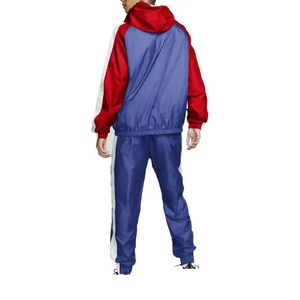 Transpirable invierno con capucha Casual dos piezas chaqueta cortavientos conjunto para hombres ligero 100% algodón OEM al por mayor - Product Image 2