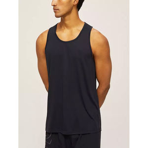 Camiseta sin mangas transpirable para entrenamiento con logotipo personalizado para hombre, Chaleco de punto de talla grande con larguero impreso, ropa de entrenamiento - Product Image 5