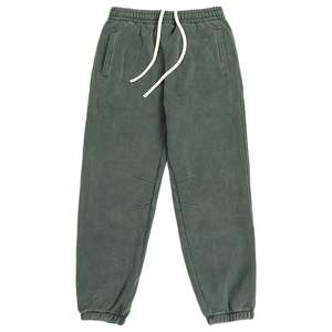 Custom Embroidery patch Streetwear Acid Washed Tracksuits Acid Wash <b>Distressed</b> Patch Sweatpants And Hoodie Set For Men - Product Image 6