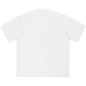 T-shirt blanc à manches courtes pour homme, col rond, coupe classique, en jersey de coton, couleur unie, style tricoté, décontracté - Product Image 2