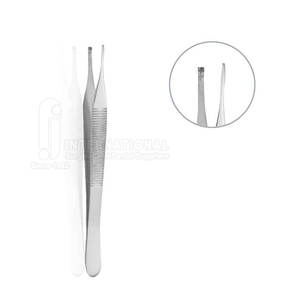 Fórceps de tejido de acero inoxidable alemán de alta calidad, instrumentos quirúrgicos generales de potencia Manual, juego de instrumentos al mejor precio - Product Image 1