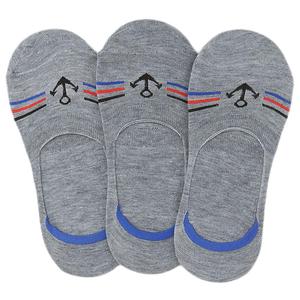 Men's Loafer <b>Socks</b> Pack Of 3 (Z260) - <b>Grey</b> - Product Image 1