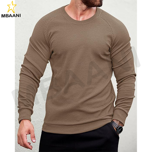 Camiseta Deportiva de Manga Larga para Hombre, Elástica, Acanalada, Estilo Raglán - Product Image 3