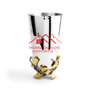 Precio al por mayor Espejo Plata Acabado 2025 Diseño atractivo Florero de metal - Product Image 1