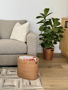 Panier de rangement rond en rotin naturel, écologique, fait main, moderne, multifonctionnel, Artex Green Earth, fabriqué au Vietnam - Product Image 6