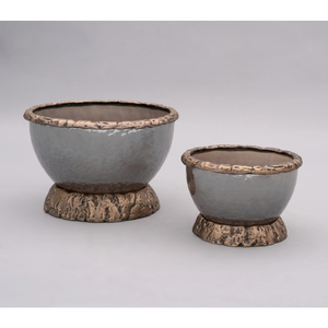 ชุดชามปลูกต้นไม้โลหะสำหรับตกแต่งที่ทันสมัยกระถางต้นไม้อลูมิเนียมแบบโบราณสำหรับบ้านสำนักงานสวนโต๊ะและของขวัญ - Product Image 2