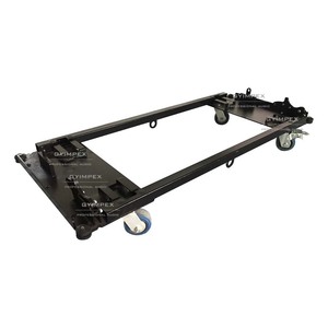 Sistema de sonido profesional con altavoces LAK2-CHARIOT, sistema line array activo con alimentación, doble altavoz de 12 pulgadas y 3 vías, con ruedas. - Product Image 1