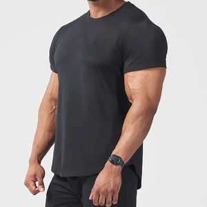 Sıkı fit sıkıştırma t shirt erkekler spor egzersiz eğitimi koşu atletik spor baz katman nefes nem esneklik üst - Product Image 6