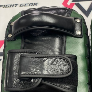 Twins Customized Green Black Training Muay Thai Kickboxing Kick <b>Shield</b> Genuine Leather Muay Thai Training Curved Punching Mitts - Product Image 4