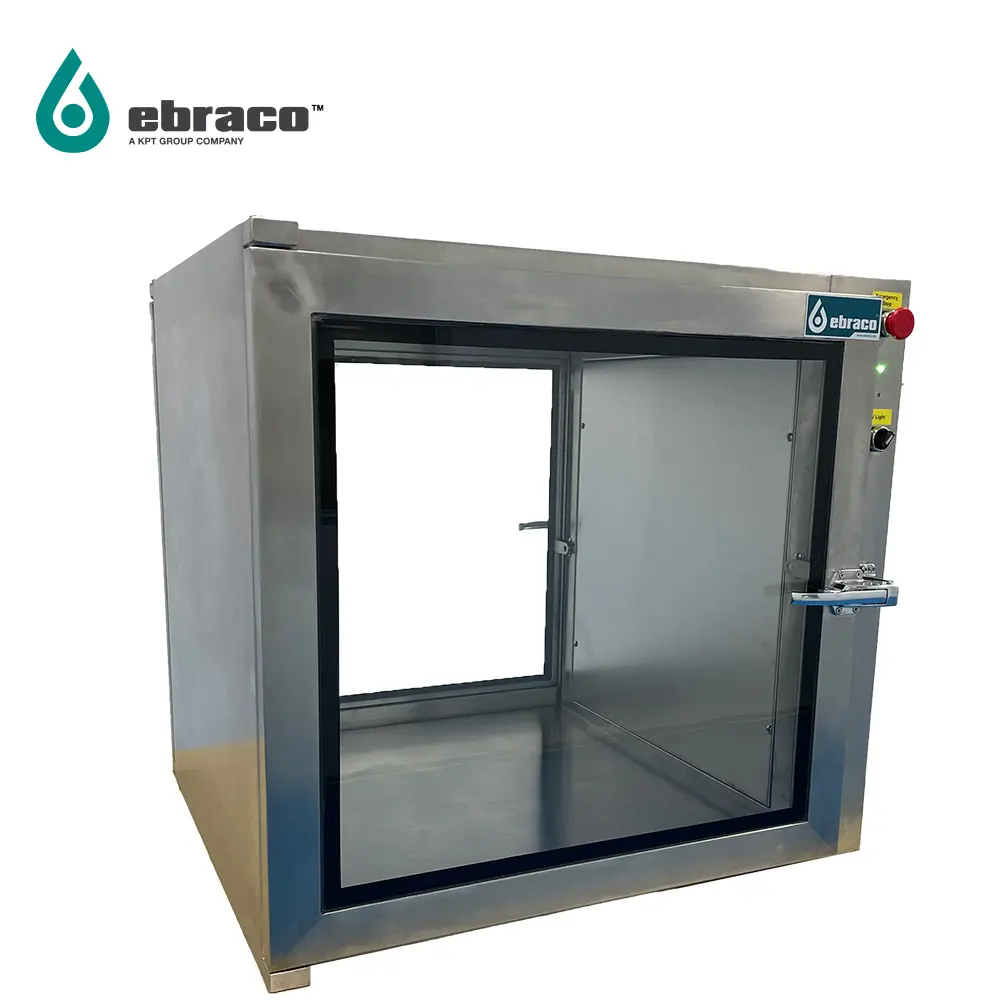 ISO 9001 2015 Ebraco attrezzatura per camera bianca 30kg Passbox per la produzione chimica medica del laboratorio della camera bianca