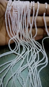 ลูกปัดควอตซ์สีชมพูทรงกลมขนาด3-4มม. สำหรับทำเครื่องประดับลูกปัด150 - Product Image 3