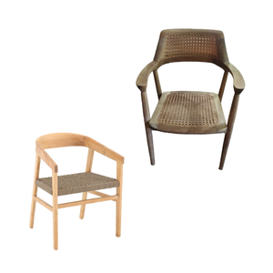 Vente en gros de meubles de salle à manger pour hôtel chaise de salle à manger en bois et rotin meubles commerciaux de haute qualité directement d'usine - Product Image 2