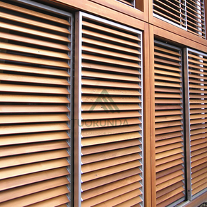 Stores horizontales pour façade extérieure de bâtiment, design en métal, persiennes en aluminium, brise-soleil - Product Image 6