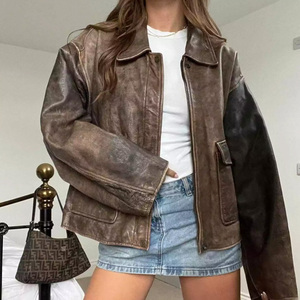 Diseña Tu Propia Chaqueta de Cuero Genuino para Mujer, Chaquetas de Cuero de Alta Calidad, Ecológicas, Transpirables y de Secado Rápido, Nuevo Diseño - Product Image 5