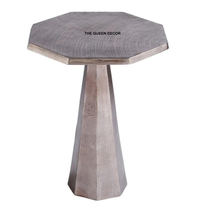 โต๊ะข้างหินอ่อนฐานโลหะอุปกรณ์ตกแต่งบ้านโต๊ะข้างดีไซน์ทันสมัย - Product Image 6