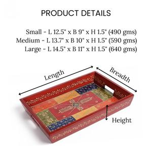 Plateau de service en bois MDF avec revêtement émaillé, design, hôtels et restaurants, articles de cuisine, plateau de table, haute qualité - Product Image 4