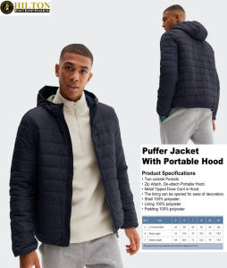 Chaqueta acolchada de invierno para hombre con logotipo personalizado, abrigo de burbujas de lana acolchado, ropa de abrigo impermeable para exteriores, venta al por mayor - Product Image 4
