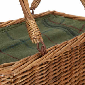 Red <b>Hamper</b> Green Tweed Rectangular <b>Wicker</b> Cooler Box <b>Basket</b> - Product Image 6