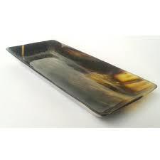 Bandeja Rectangular para Servir con Cuerno de Búfalo Real, Bandejas Decorativas para Mesa, Bandeja para Servir Comida con Cuerno Antiguo con Pulido Brillante para Vajilla - Product Image 4