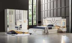 Pinar, recién llegado, cama tamaño King, almacenamiento, juego de dormitorio elegante, alta calidad, precio económico, tendencia 2026, gran oferta para hoteles - Product Image 4